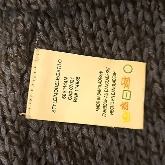 💕RDI💕 Long Sleeve Cowl Neck Pullover Sweater ~ Deep Sea Blue Medium - Picture 7 of 8